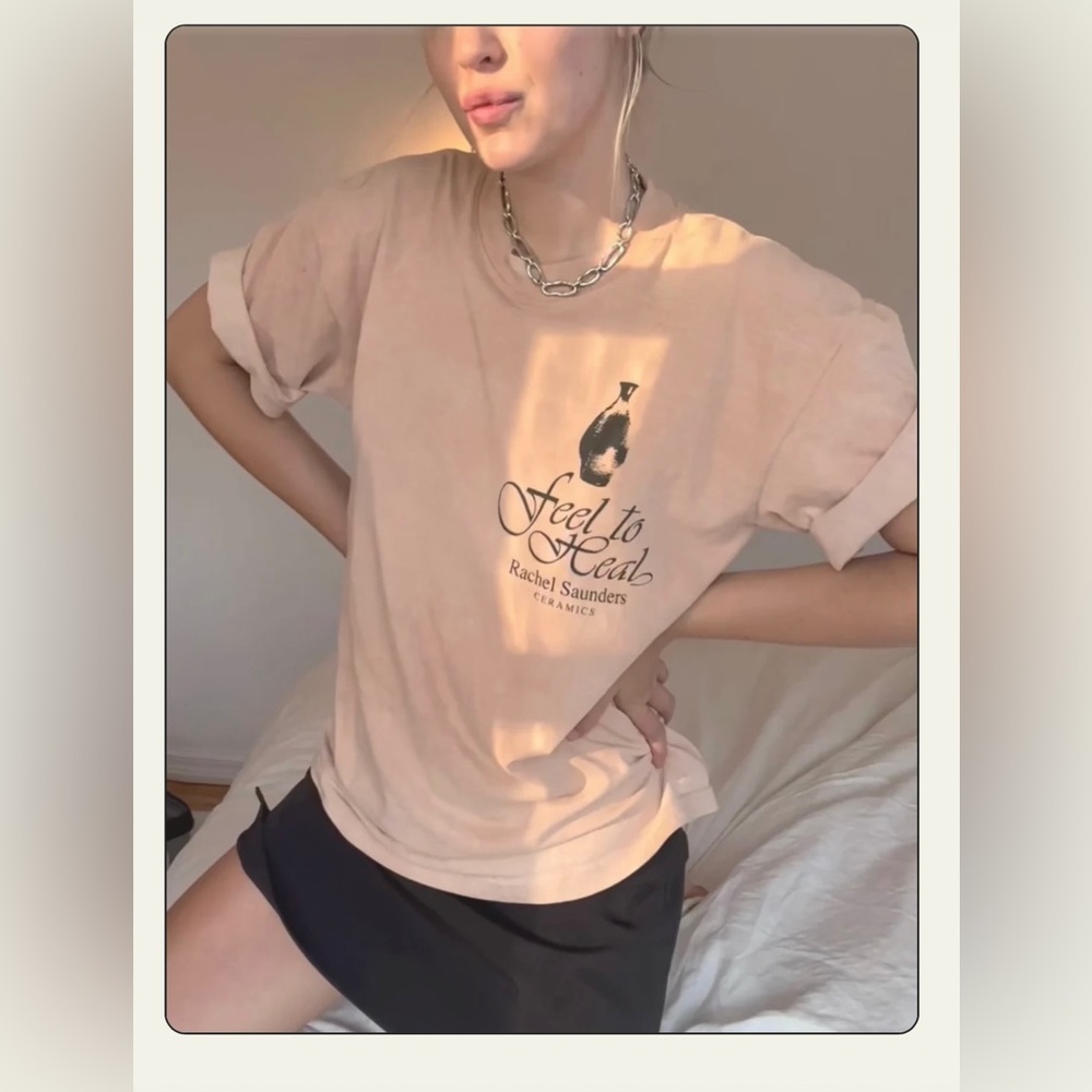 Rachel Saunders clay dyed dirt tee- out of production
